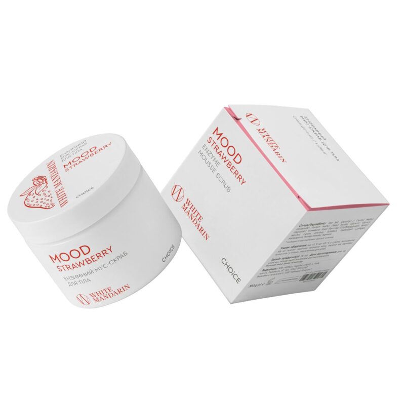 ЕНЗИМНИЙ МУС-СКРАБ ДЛЯ ТІЛА MOOD STRAWBERRY