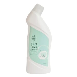 Екогель для очищення туалету Mint&Citrus Green Max. Для унітазів, ванн, душових кабін, кахлю.